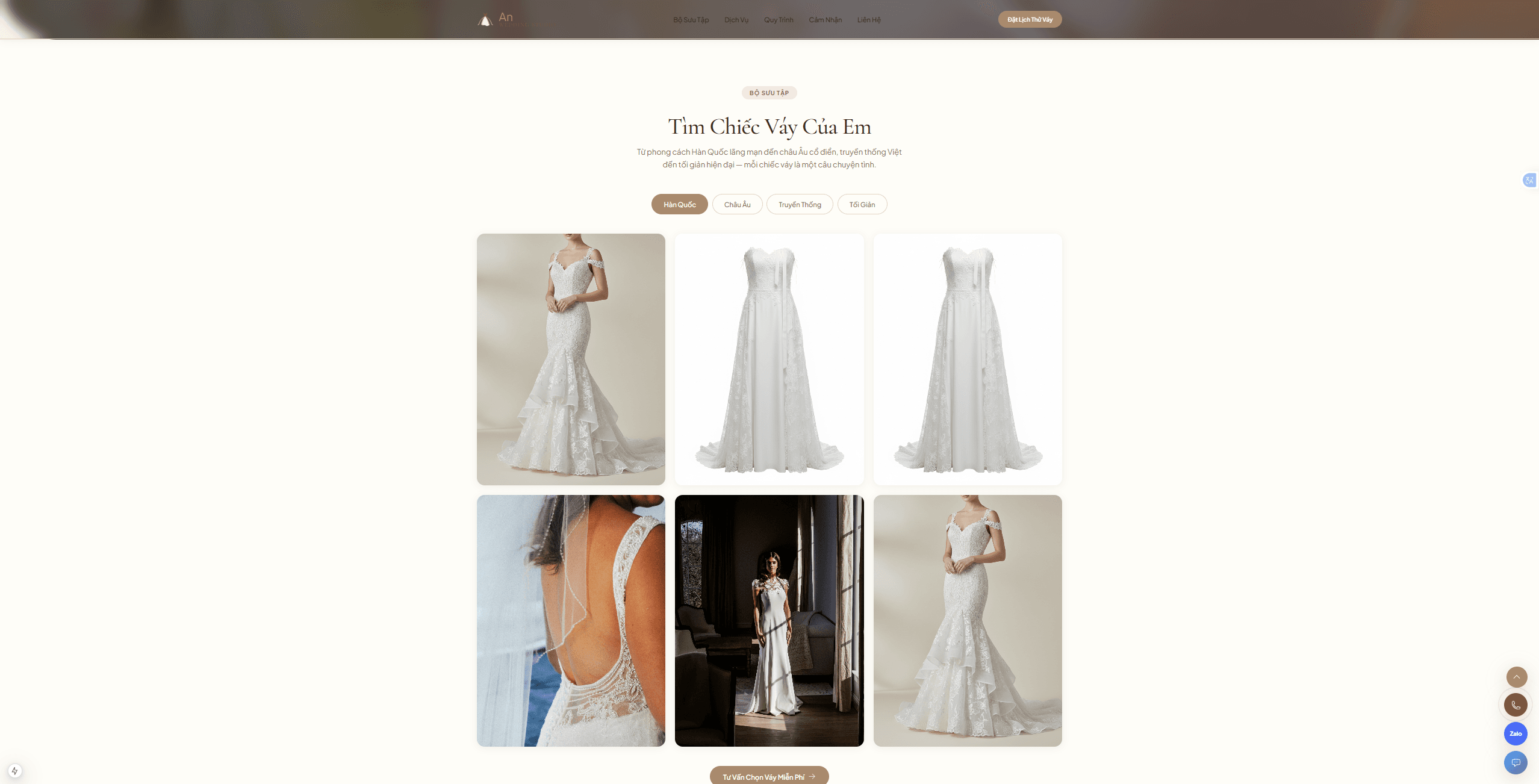 An Wedding Studio Hội An — Website thuê váy cưới cao cấp - ảnh 2