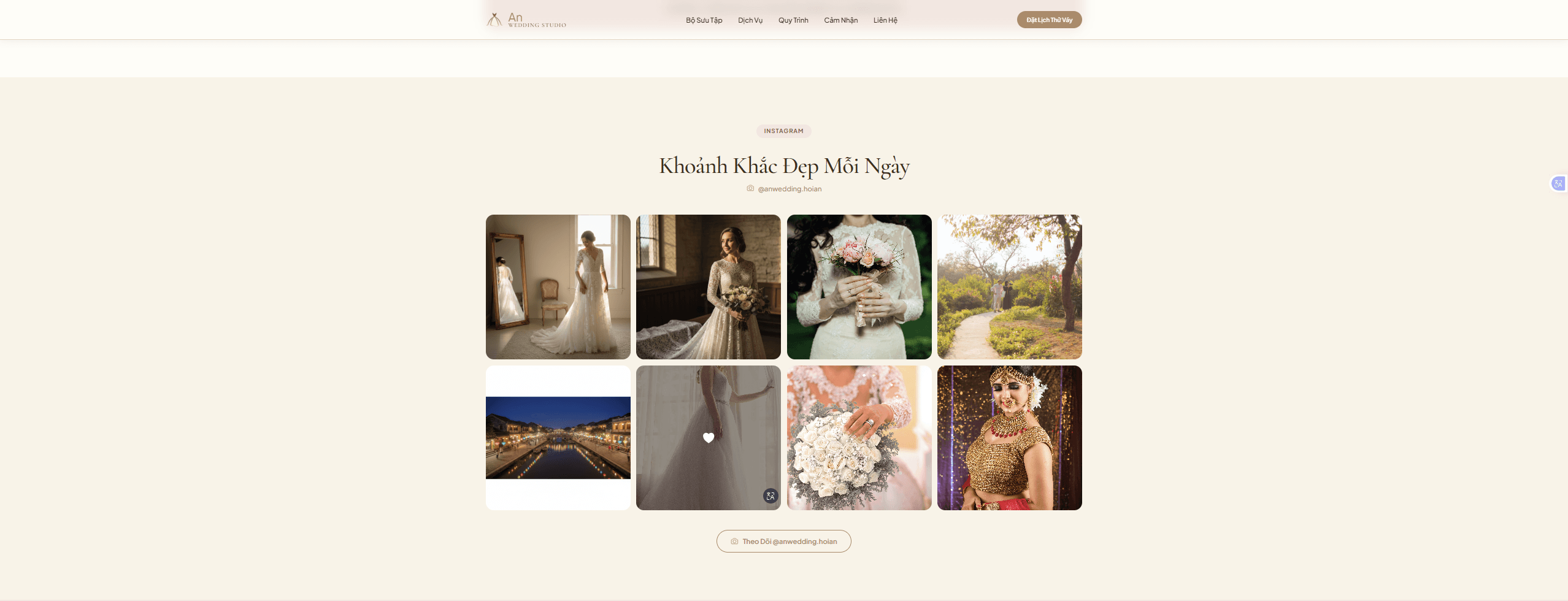 An Wedding Studio Hội An — Website thuê váy cưới cao cấp - ảnh 4
